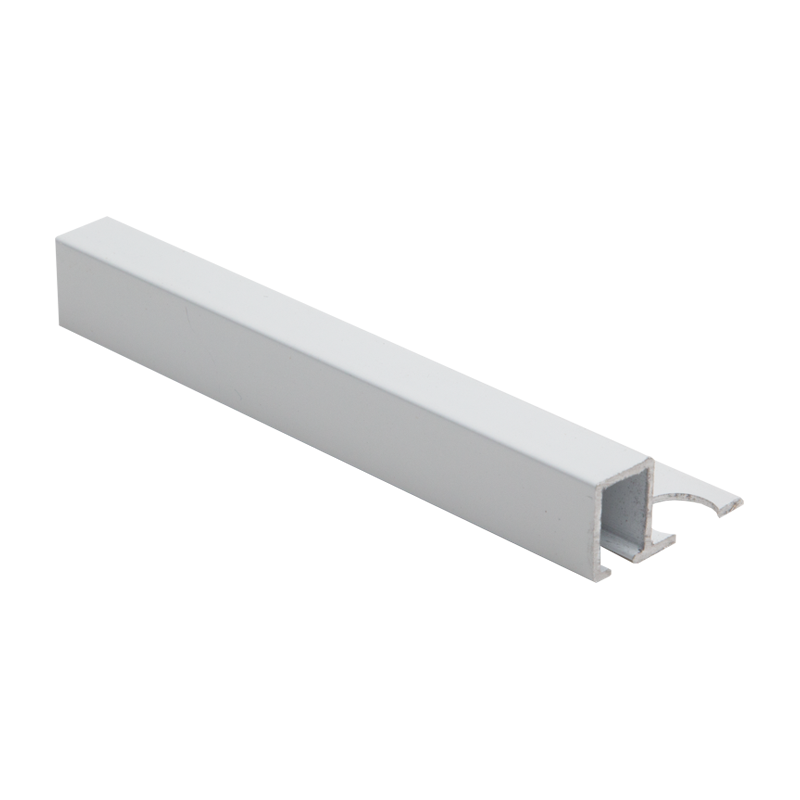 Square Edge Matt White Aluminium Tile Trim TDP By Genesis Premium